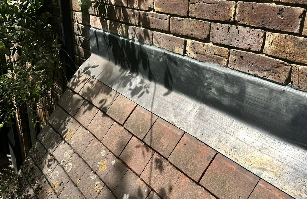 Lead Flashing cut in